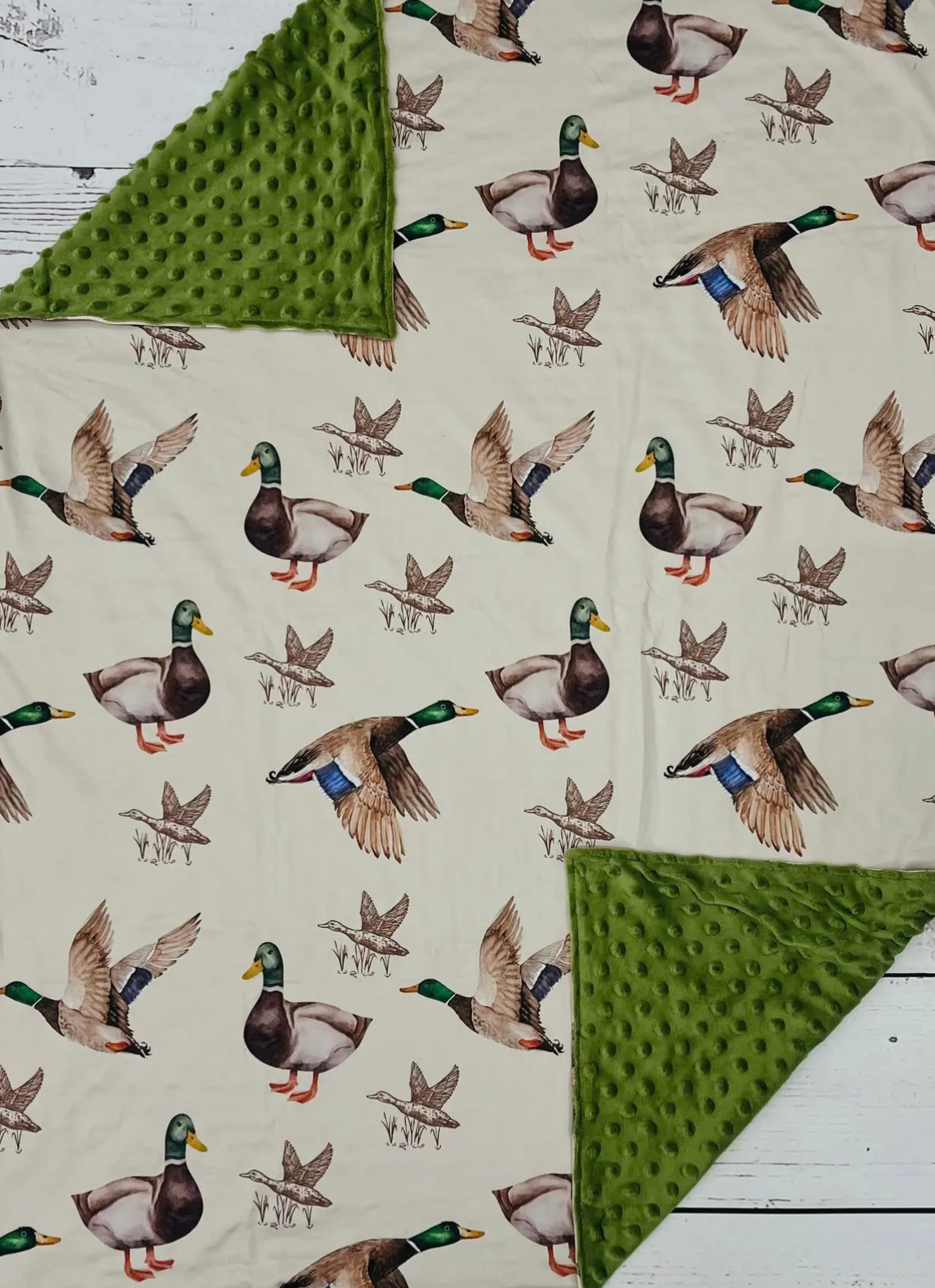 Mallard baby blanket - Cajun Cuties & Co