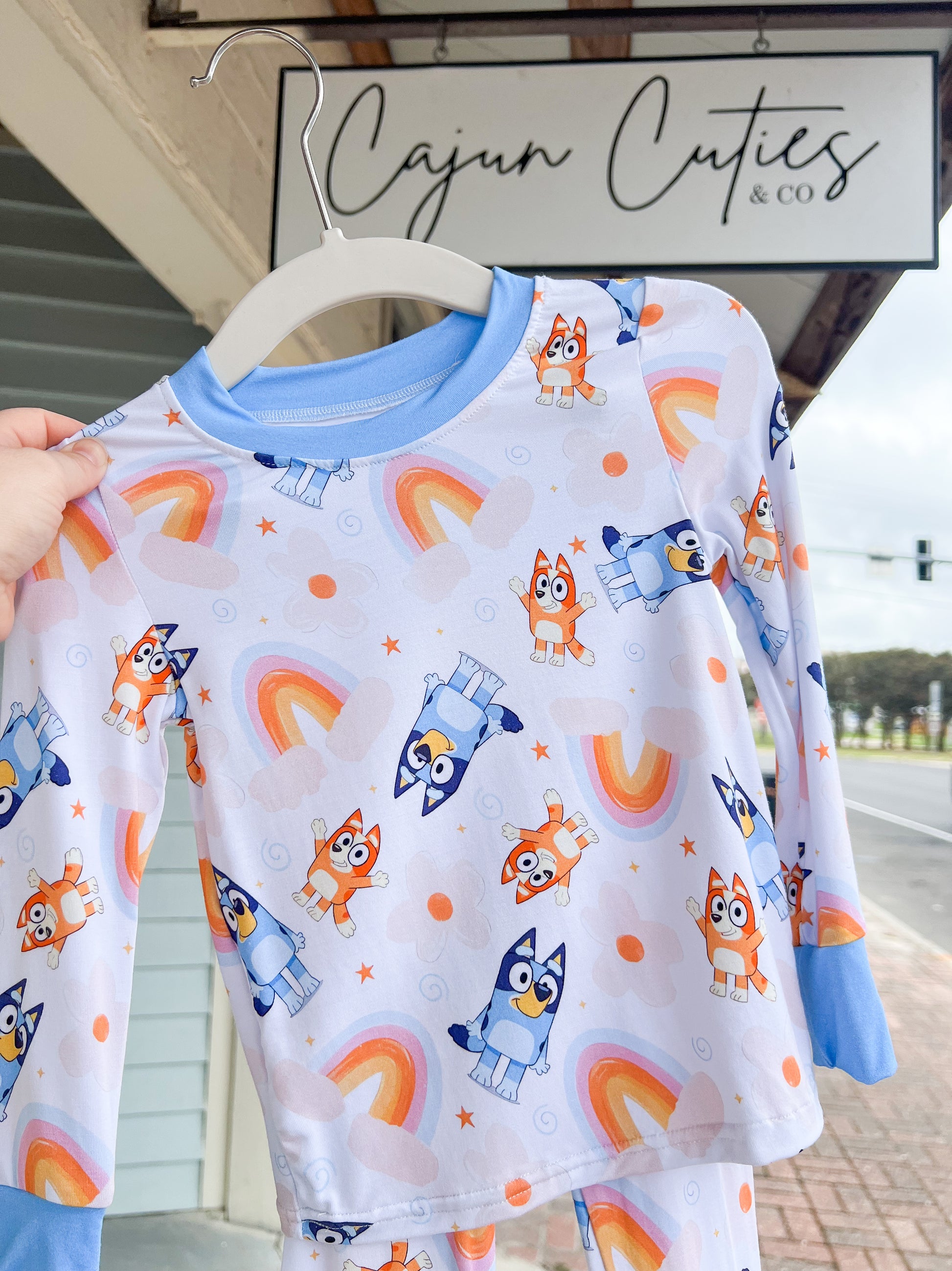 Bluey Bamboo Pjs - Cajun Cuties & Co