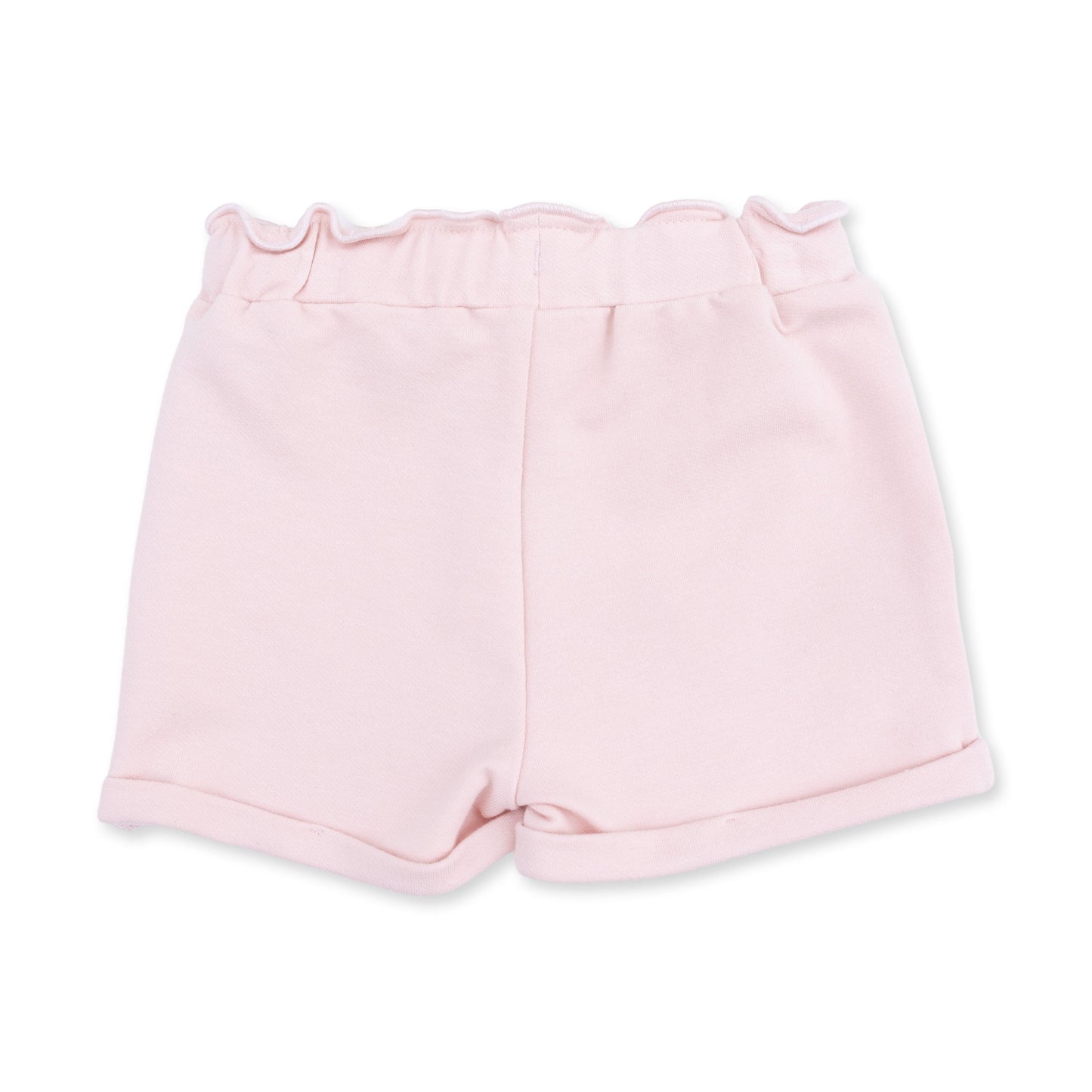 Solid Veiled Pink - Paperbag Shorts