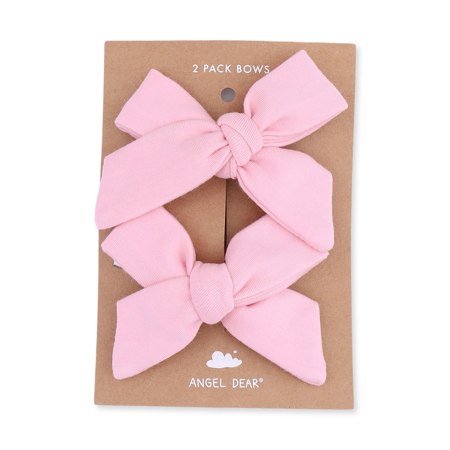 Solid Candy Pink - 2 Pack Bow Clips