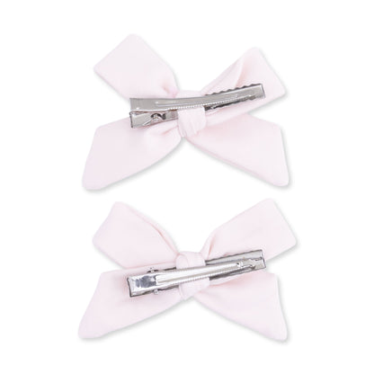 Solid Mauve Morn - 2 Pack Bow Clips