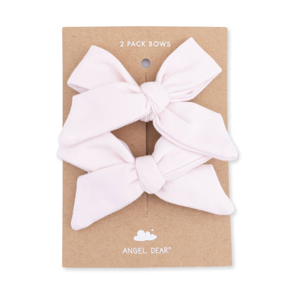 Solid Mauve Morn - 2 Pack Bow Clips