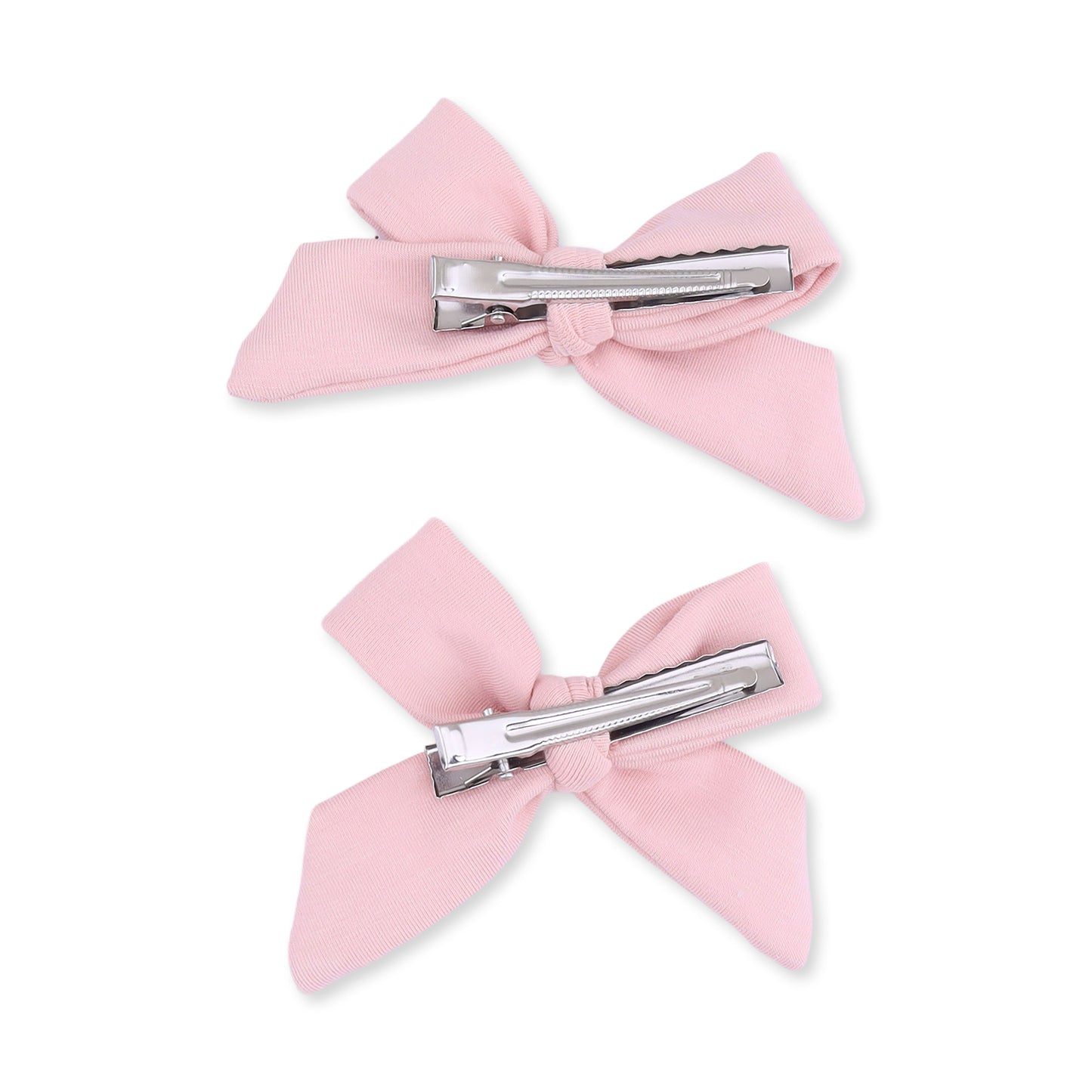 Solid Peachskin - 2 Pack Bow Clips