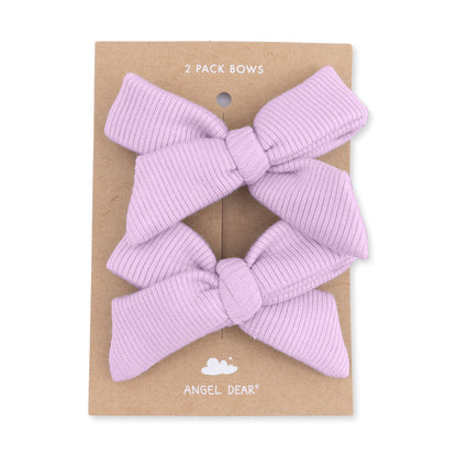 Solid Winsome Orchid - 2 Pack Bow Clips