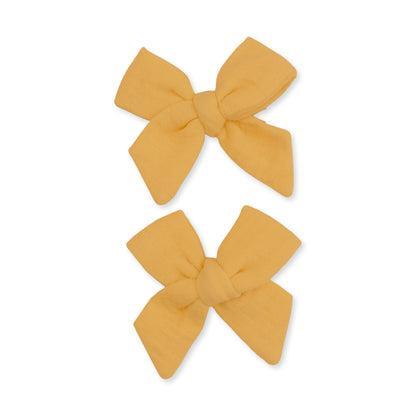 Baby Sunflower - 2 Pack Bow Clips