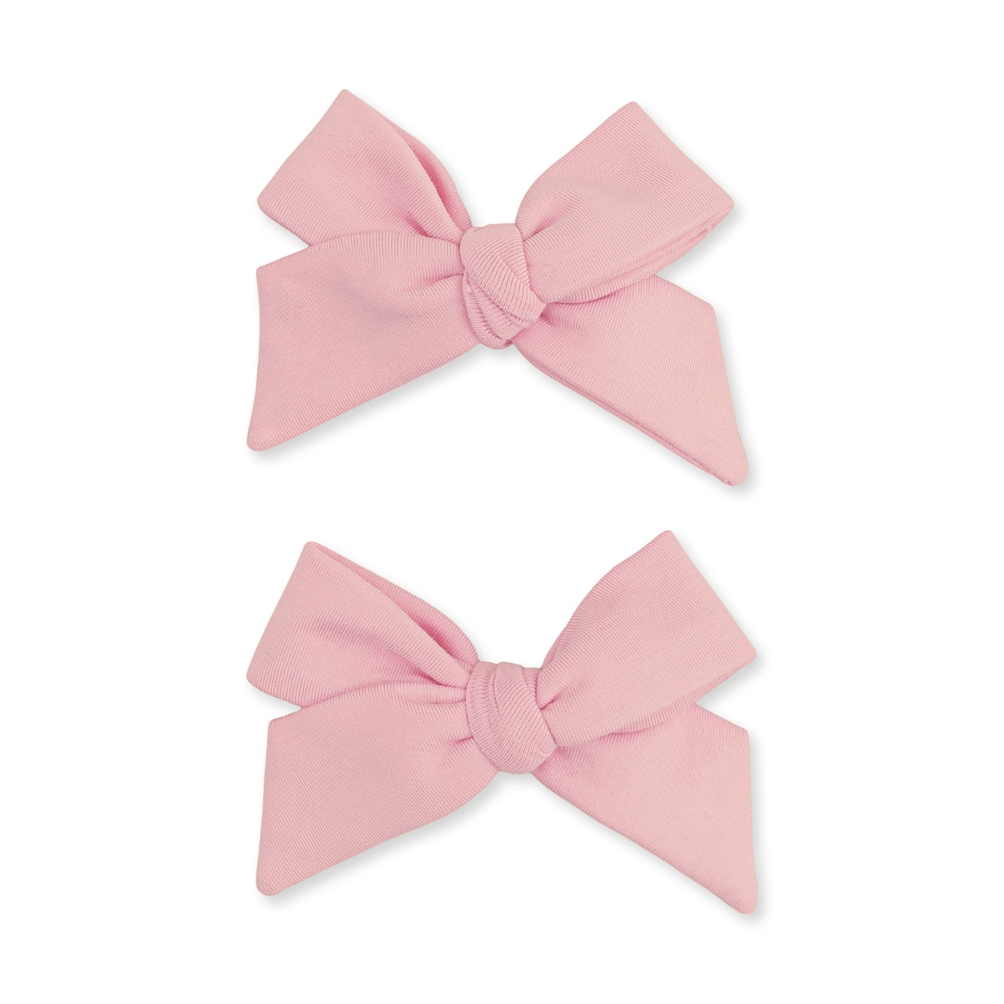 Solid Mellow Rose - 2 Pack Bow Clips