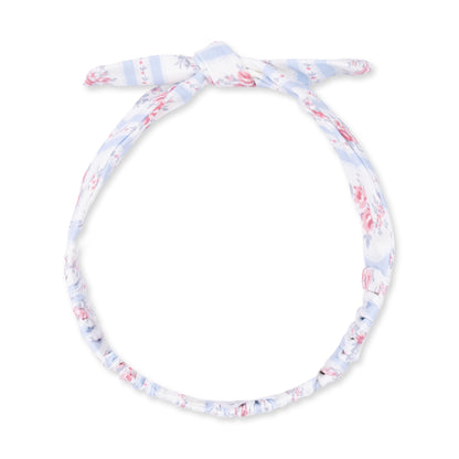 Anna Floral Stripe - Knot Headband
