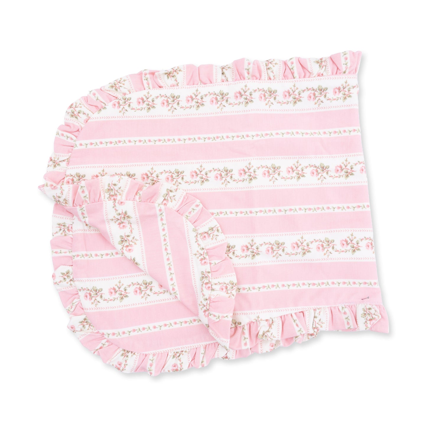 Antoinette Stripe - Ruffle Burp Cloth