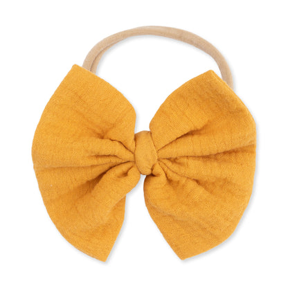 Baby Sunflower - Bow on Headband