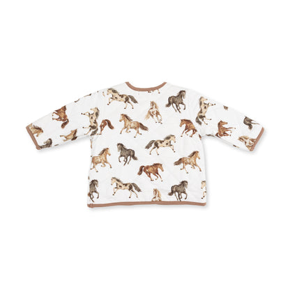 Wild Horses - Quilted V Neck Jacket