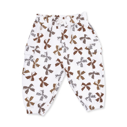 Leopard Bows - Fashion Cargo Pants