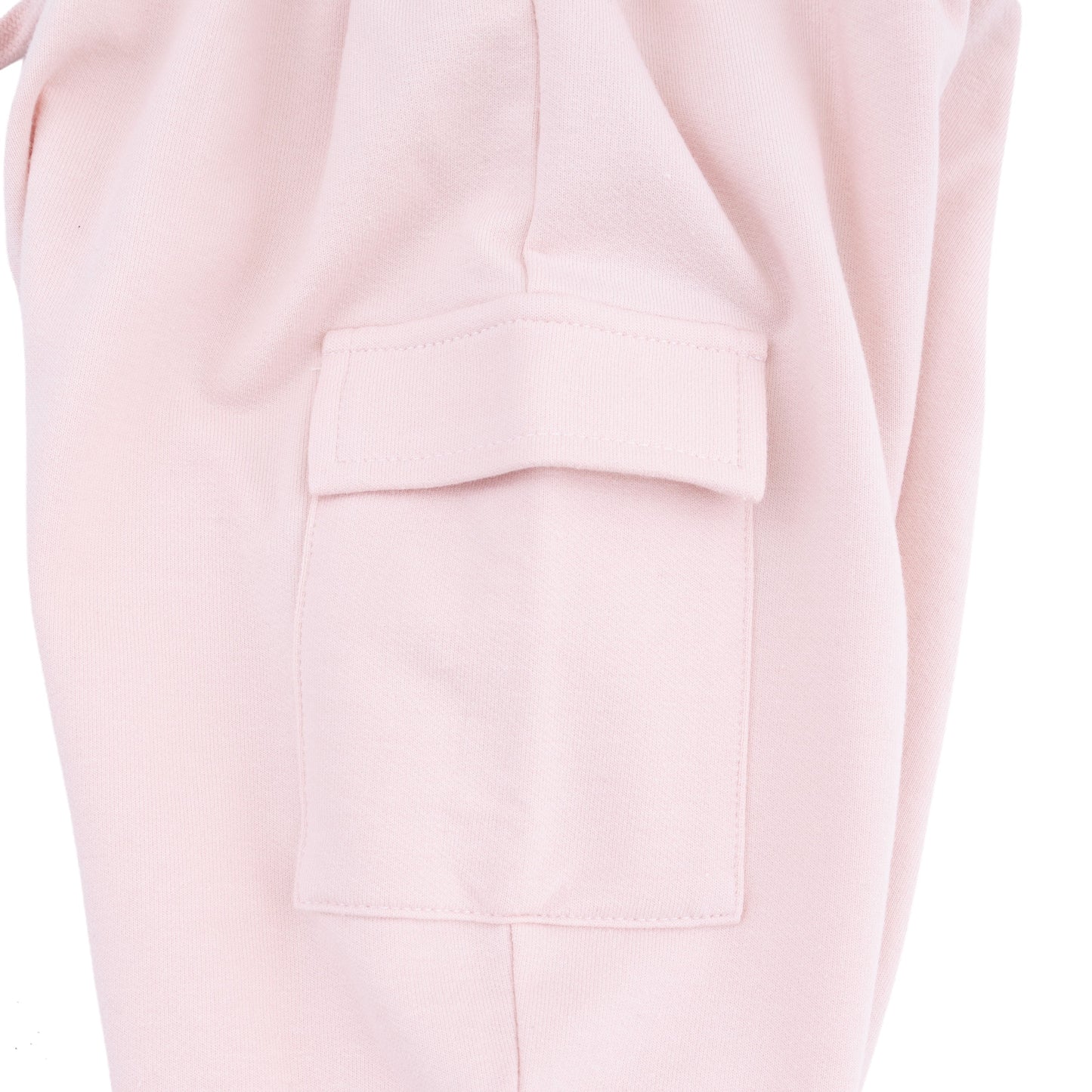 Solid Veiled Pink - Fashion Cargo Pants