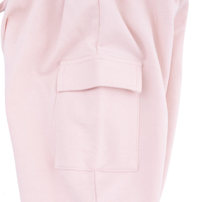 Solid Veiled Pink - Fashion Cargo Pants