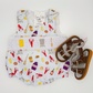 Adorable Crawfish Smocked Children's Outfit Boy Bubble | Southern-Themed Smocked Clothes