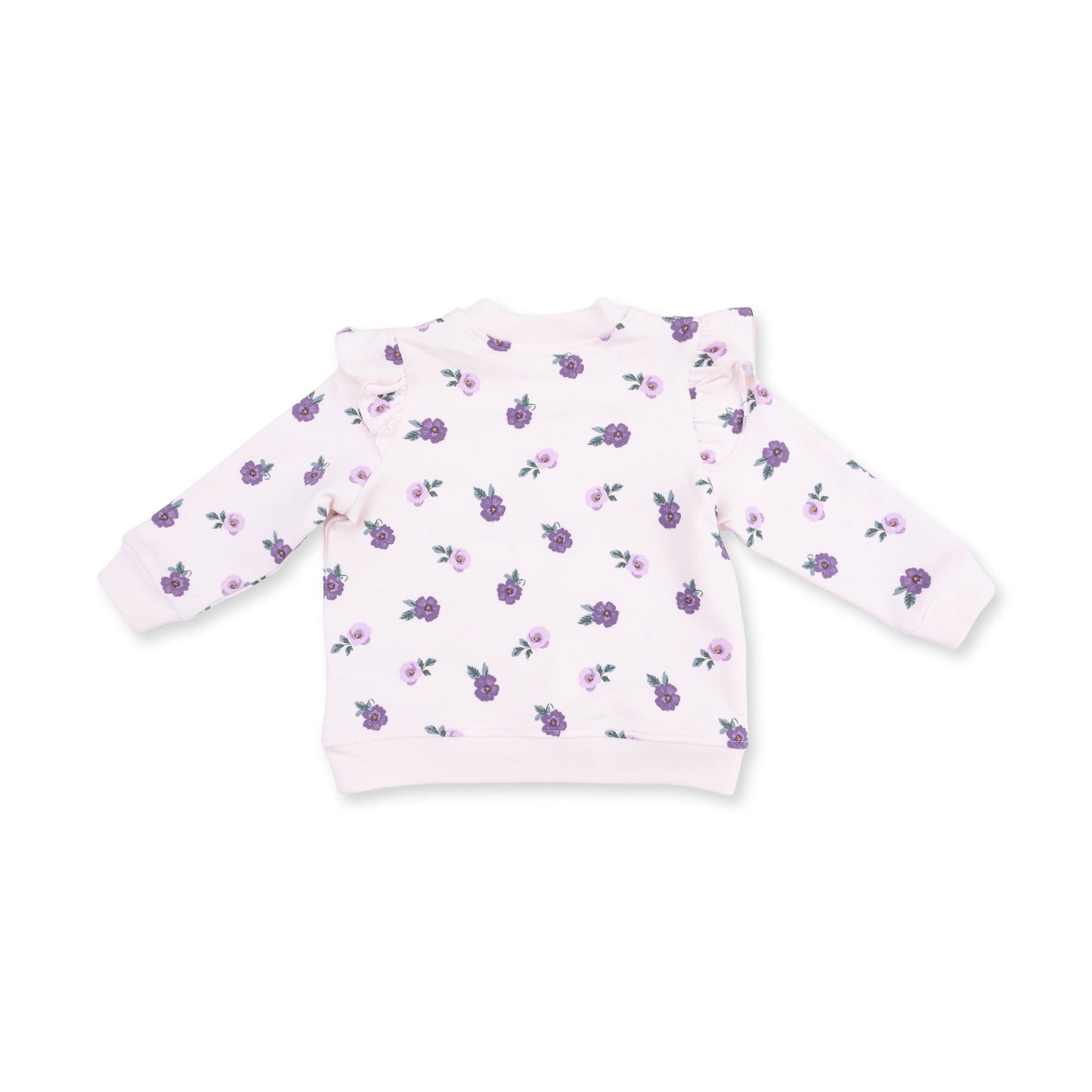 Violetta Floral - V-Ruffle Sweatshirt