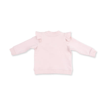 Veiled Pink Bows - V-Ruffle Sweatshirt and Legging