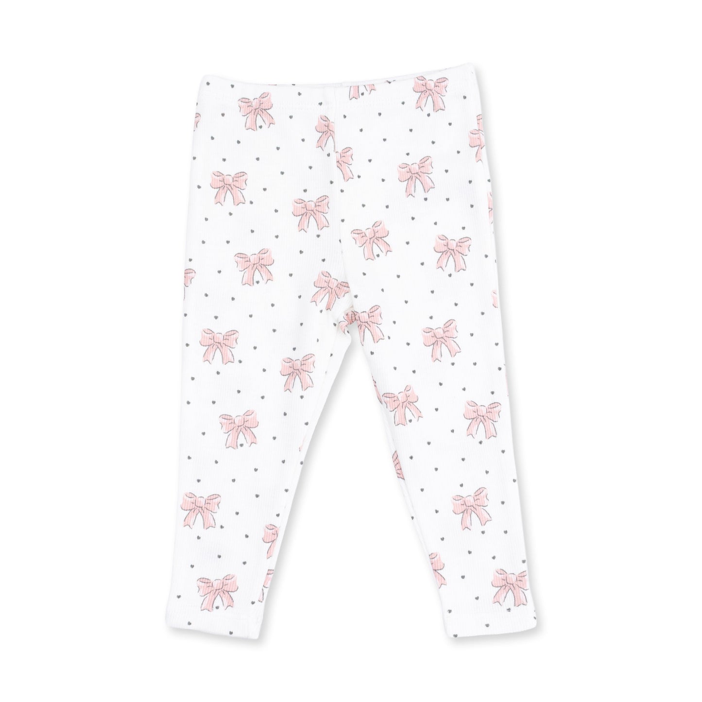 Veiled Pink Bows - V-Ruffle Sweatshirt and Legging