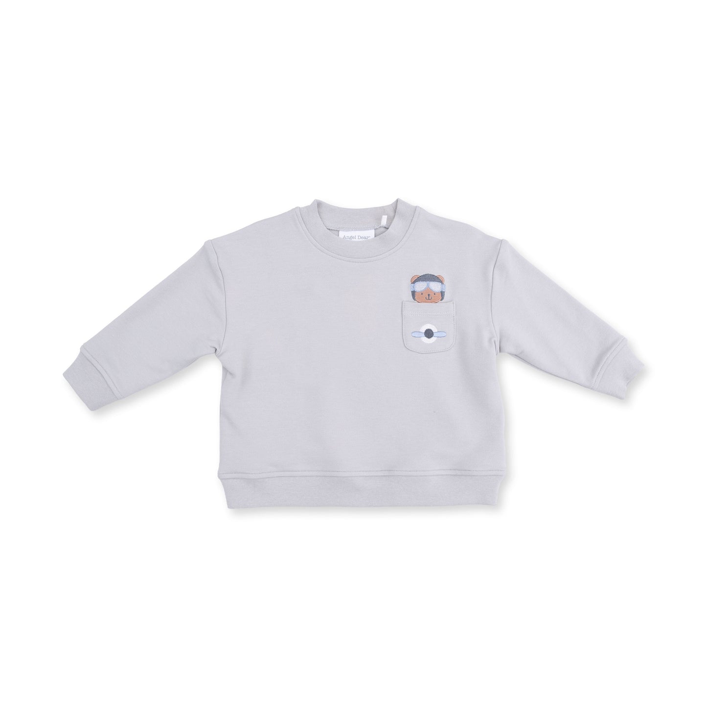 Vintage Airplane Pilots - Drop Sleeve Sweatshirt