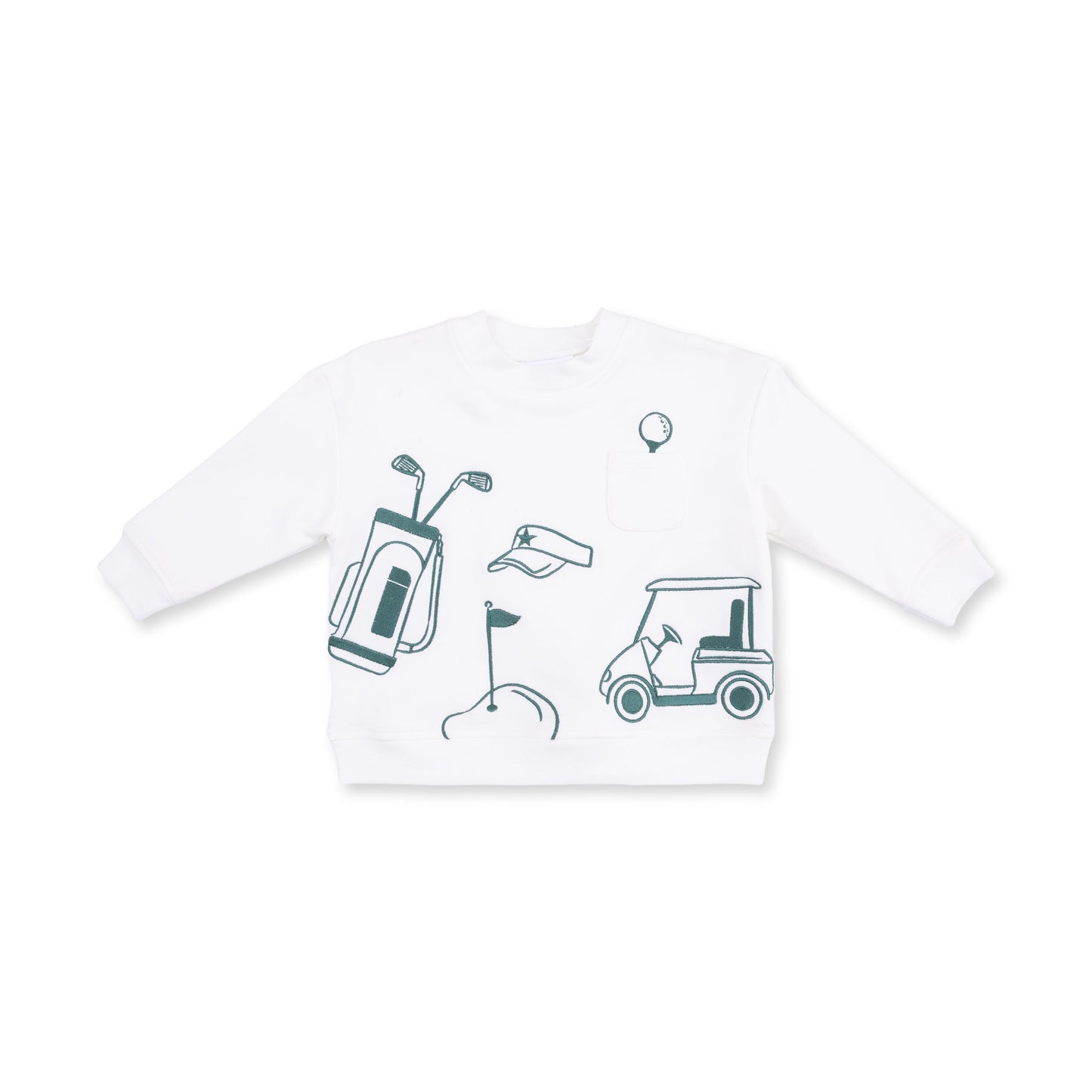 Golf - Drop Sleeve Sweatshirt White
