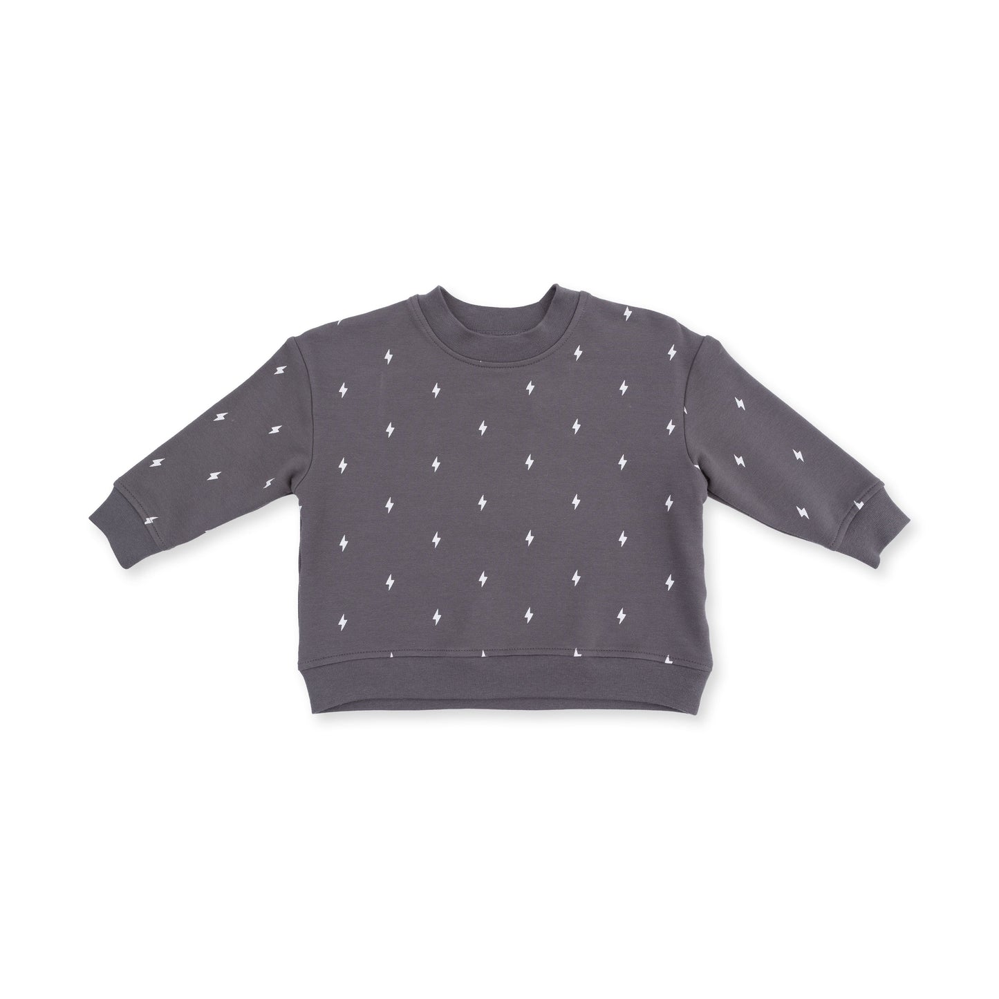 Lightning Bolt French Terry - Drop Sleeve Sweatshirt