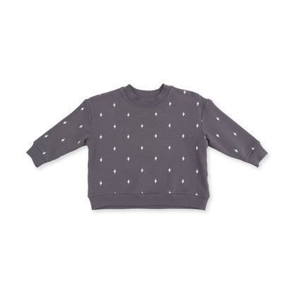 Lightning Bolt French Terry - Drop Sleeve Sweatshirt