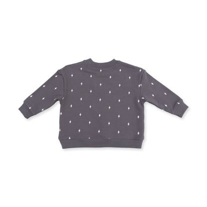 Lightning Bolt French Terry - Drop Sleeve Sweatshirt