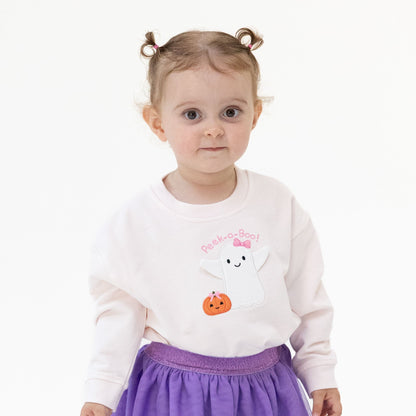 Ghosts - Pink Drop Sleeve Sweatshirt