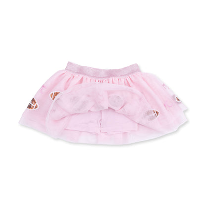 Football Helmets Pink - Tutu Skirt with Bike Shorts