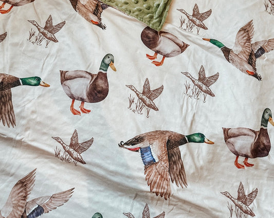 Mallard baby blanket - Cajun Cuties & Co