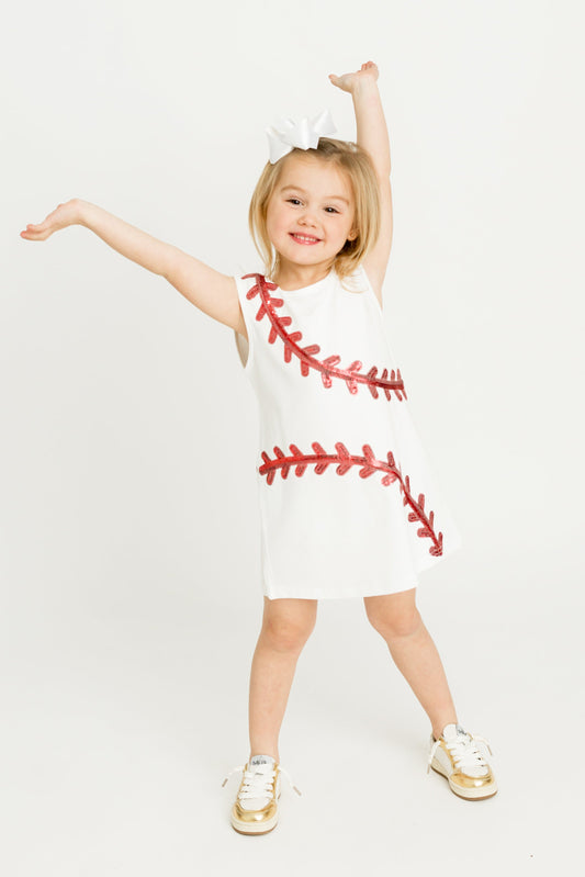 Baseball White  Dress