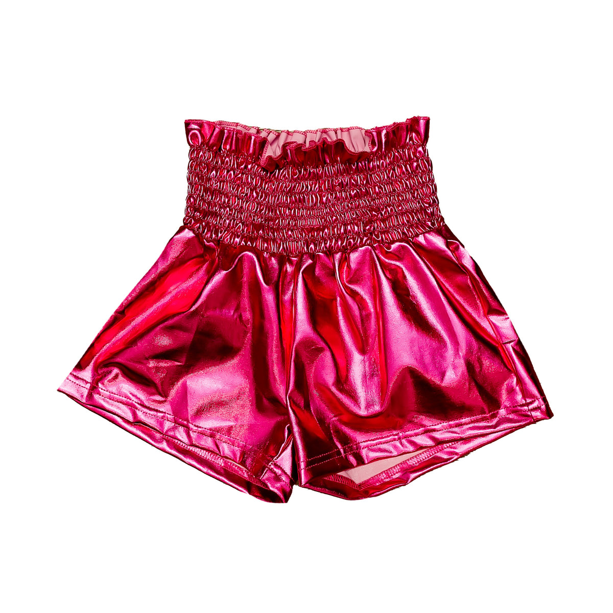 Kids' Metallic Swing Shorts - Hot Pink