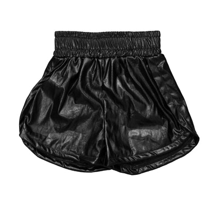 Kids' Metallic Shorts - Black