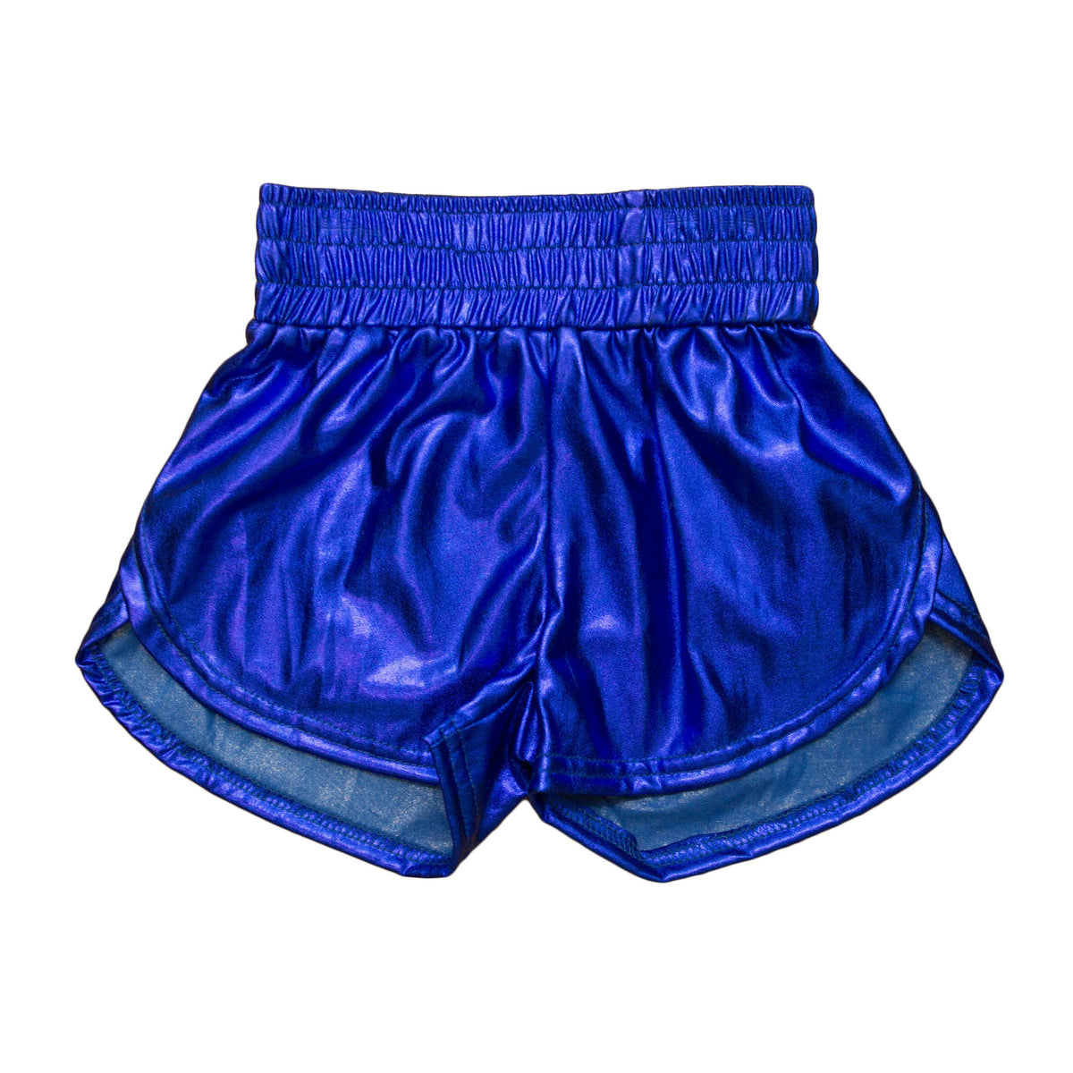 Kids' Metallic Shorts - Royal Blue