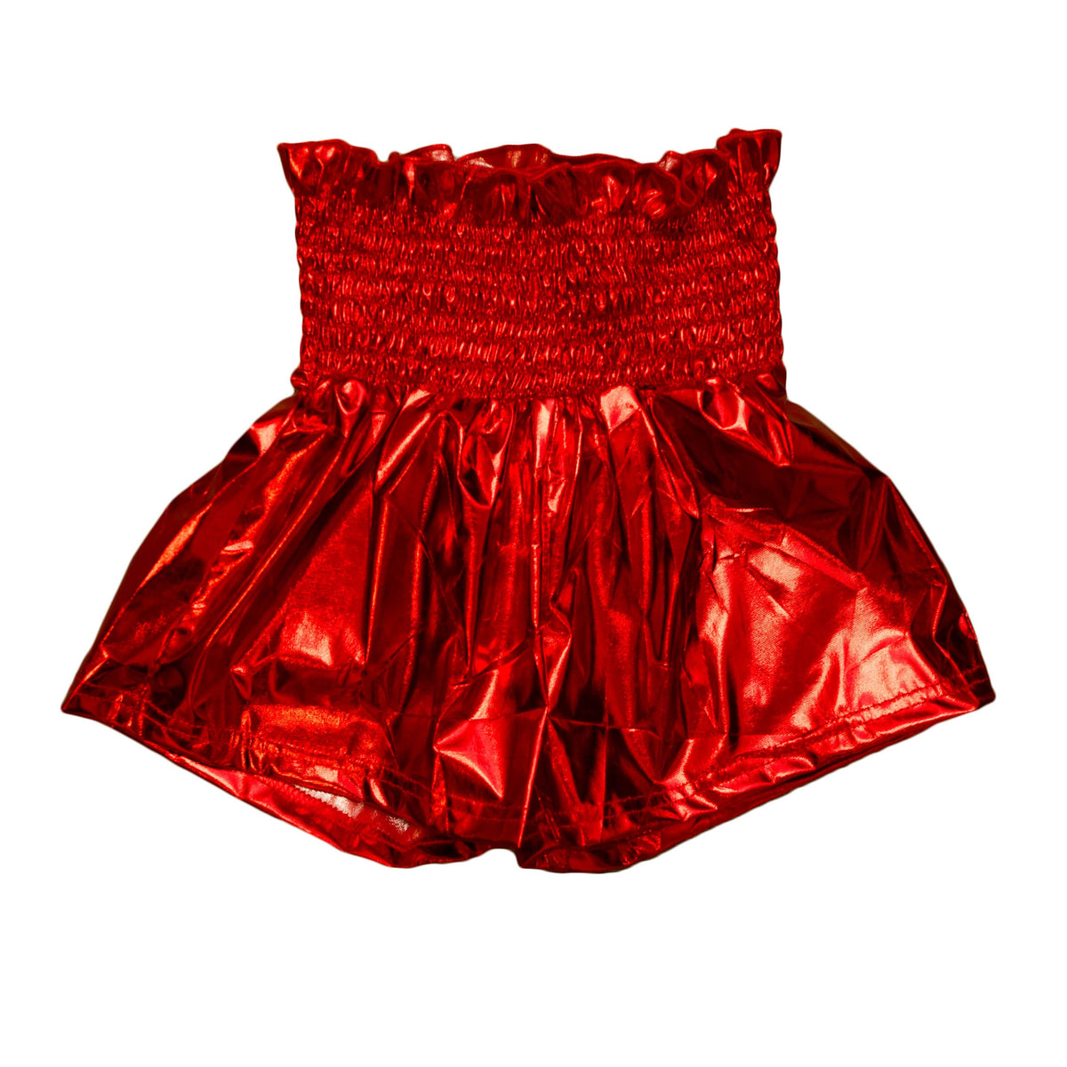Kids' Metallic Swing Shorts - Red