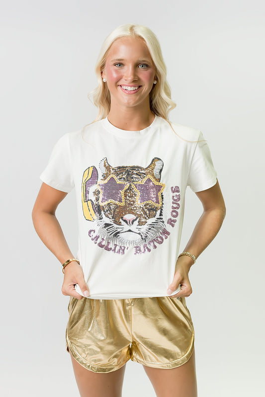 Women's Callin' Baton Rouge Sequin Shirt