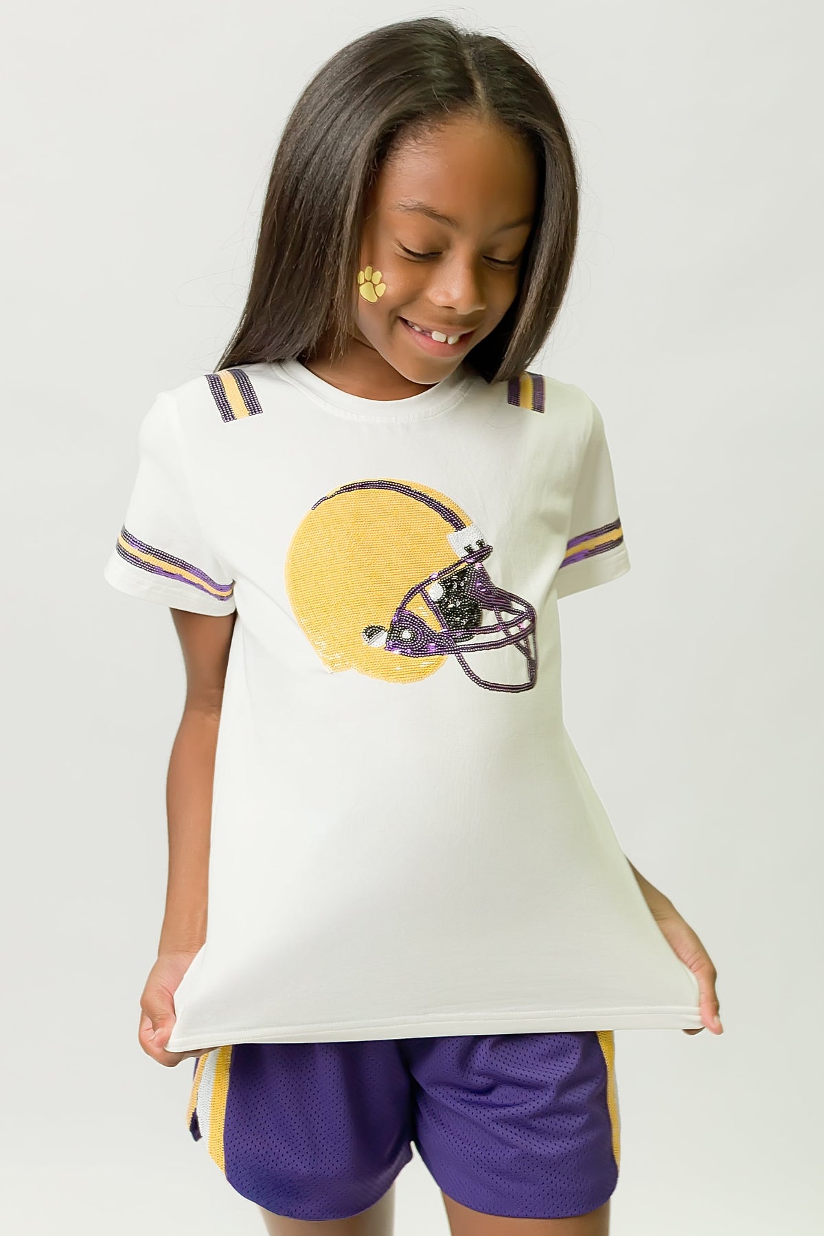 Purple and Yellow Helmet Shirt