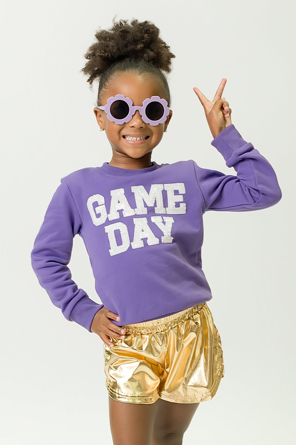 Purple Cheer Gameday Sweatshirt