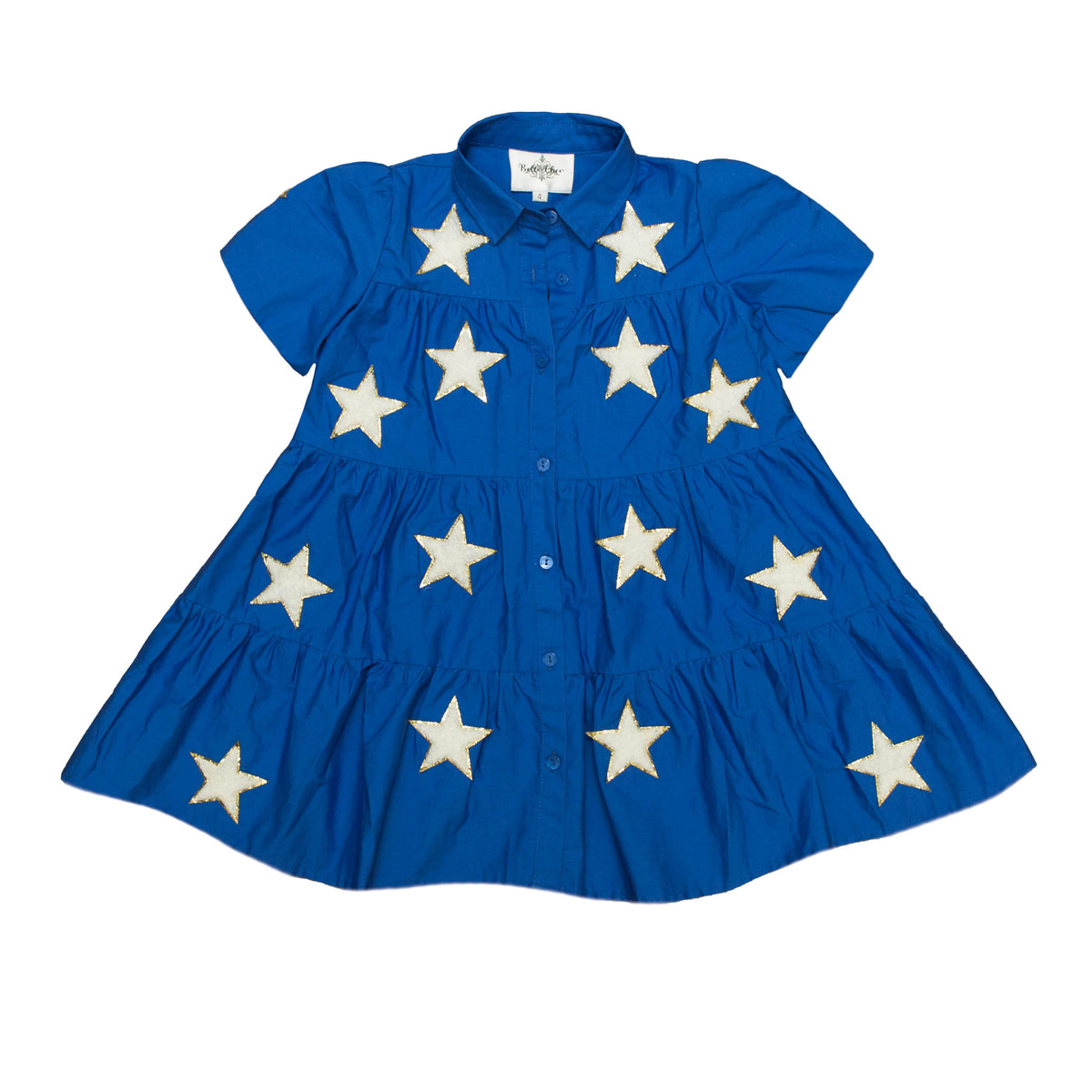 Royal Blue Star A-Line Dress