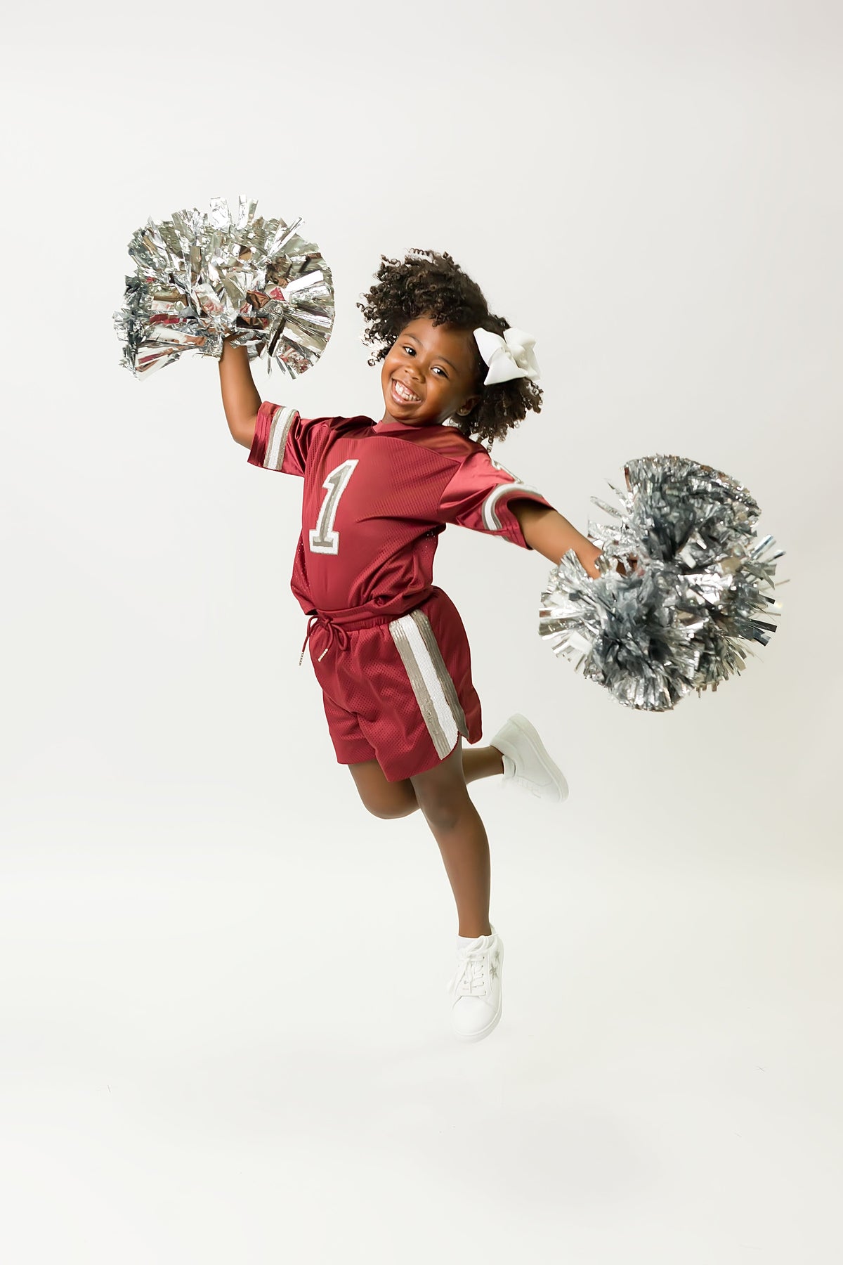 Maroon and Silver Sequin Jersey
