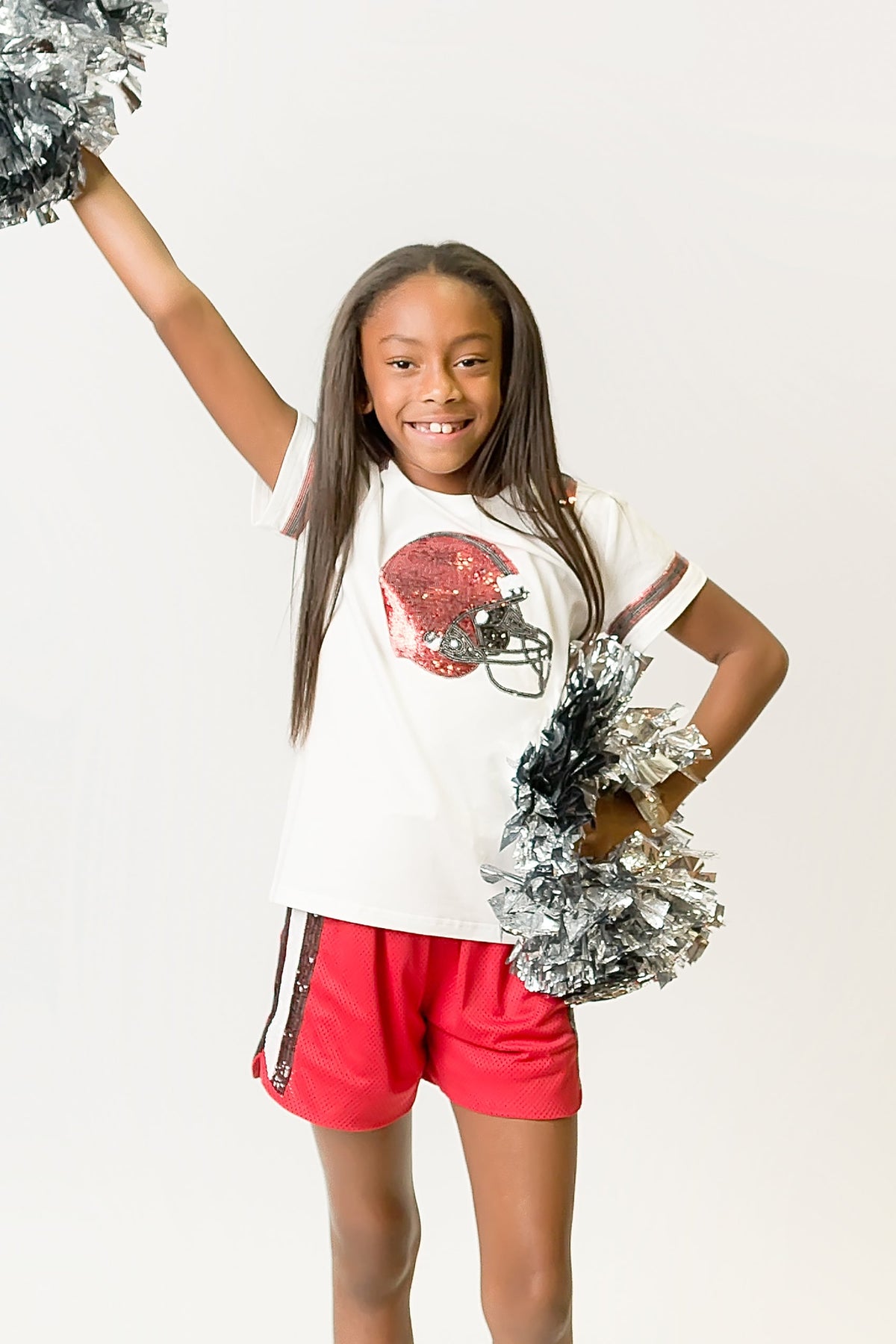 Kids' Red and Black Helmet Shirt