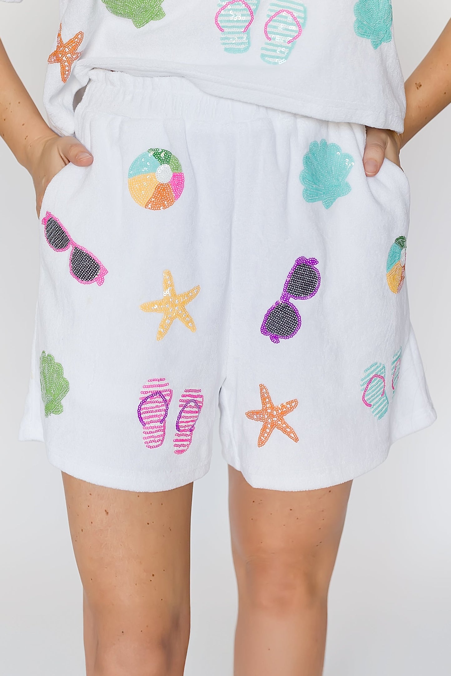 Beach Terry Cloth White Bottom