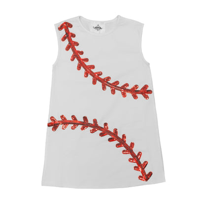Baseball White  Dress