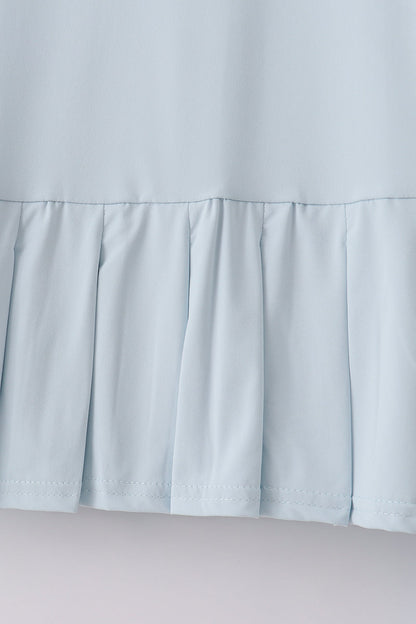 Blue active ruffle dress set