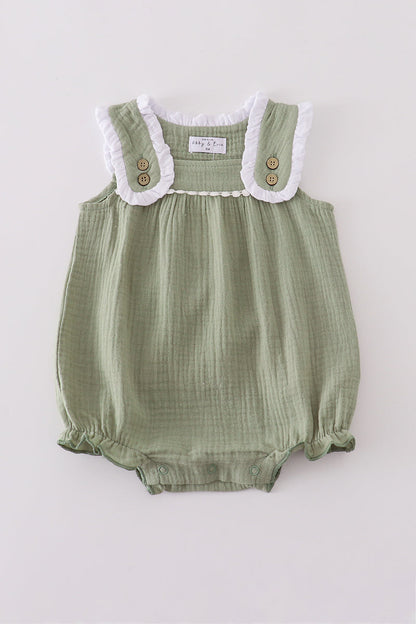 Premium sage ruffle bubble