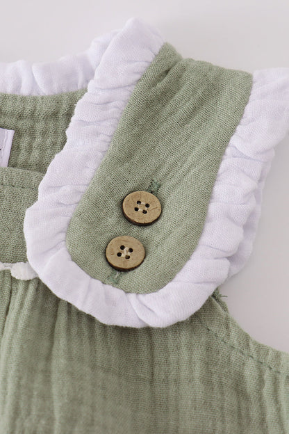 Premium sage ruffle bubble