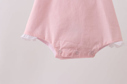 Pink ribbon ruffle bow bubble