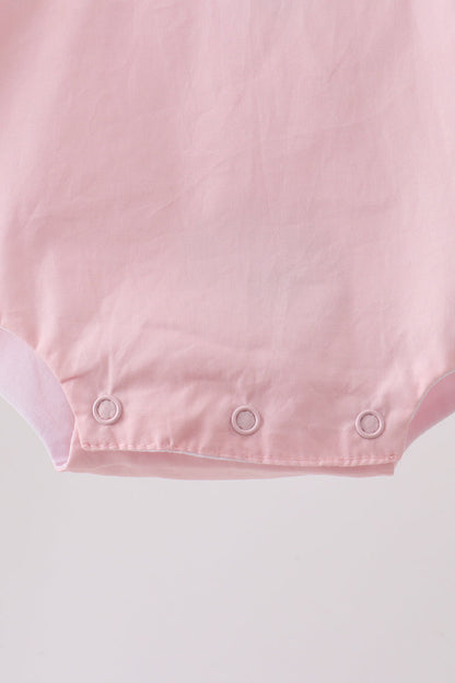 Pink ribbon ruffle bow bubble
