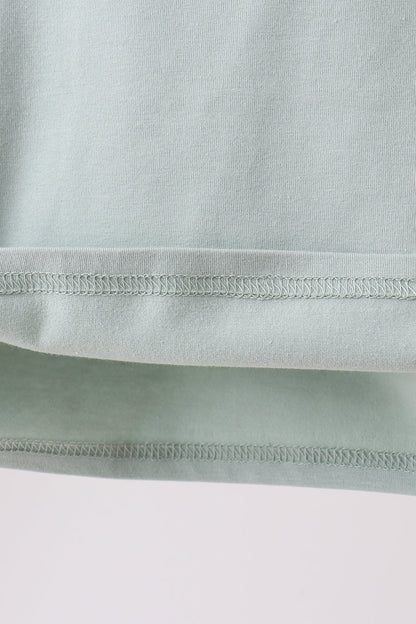 Green vehicle embroidery top
