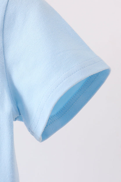 Blue pocket button down shirt