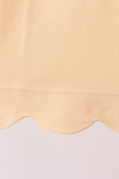 Buttercup Scalloped Bow Dress